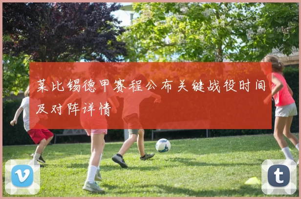 莱比锡德甲赛程公布关键战役时间及对阵详情